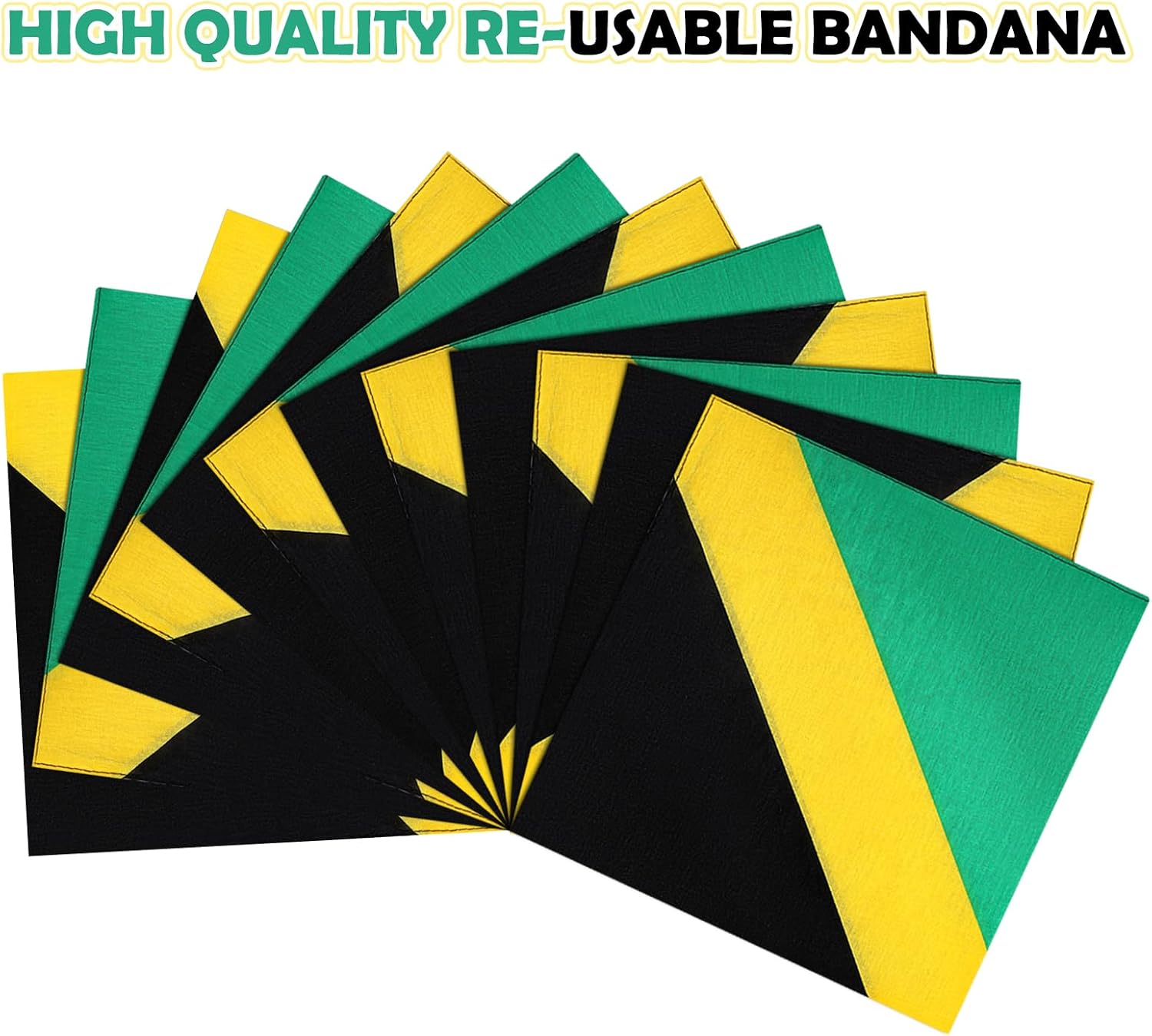 SATINIOR 12/24 Pack Flag Bandana Jamaica Mexico Dominican Trinidad Flag Bandana Large Cotton Multipurpose Adult Head Scarf