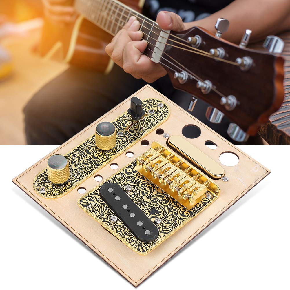 Placa de cubierta de silla de guitarra, conjunto de recogida de guitarra de hierro Placa de control Accesorios musicales para guitarra eléctrica Tl