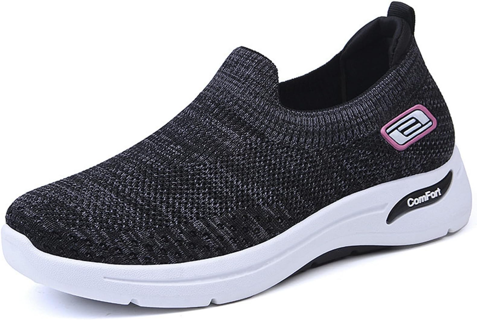Orthopedic Sneakers for Women Comfort Wear Slip On Walking Shoes Orthowear Ortho Stretch Cushion Shoe Breathable Mesh Orthopedic Sneakers with Arch Support Comfortable
