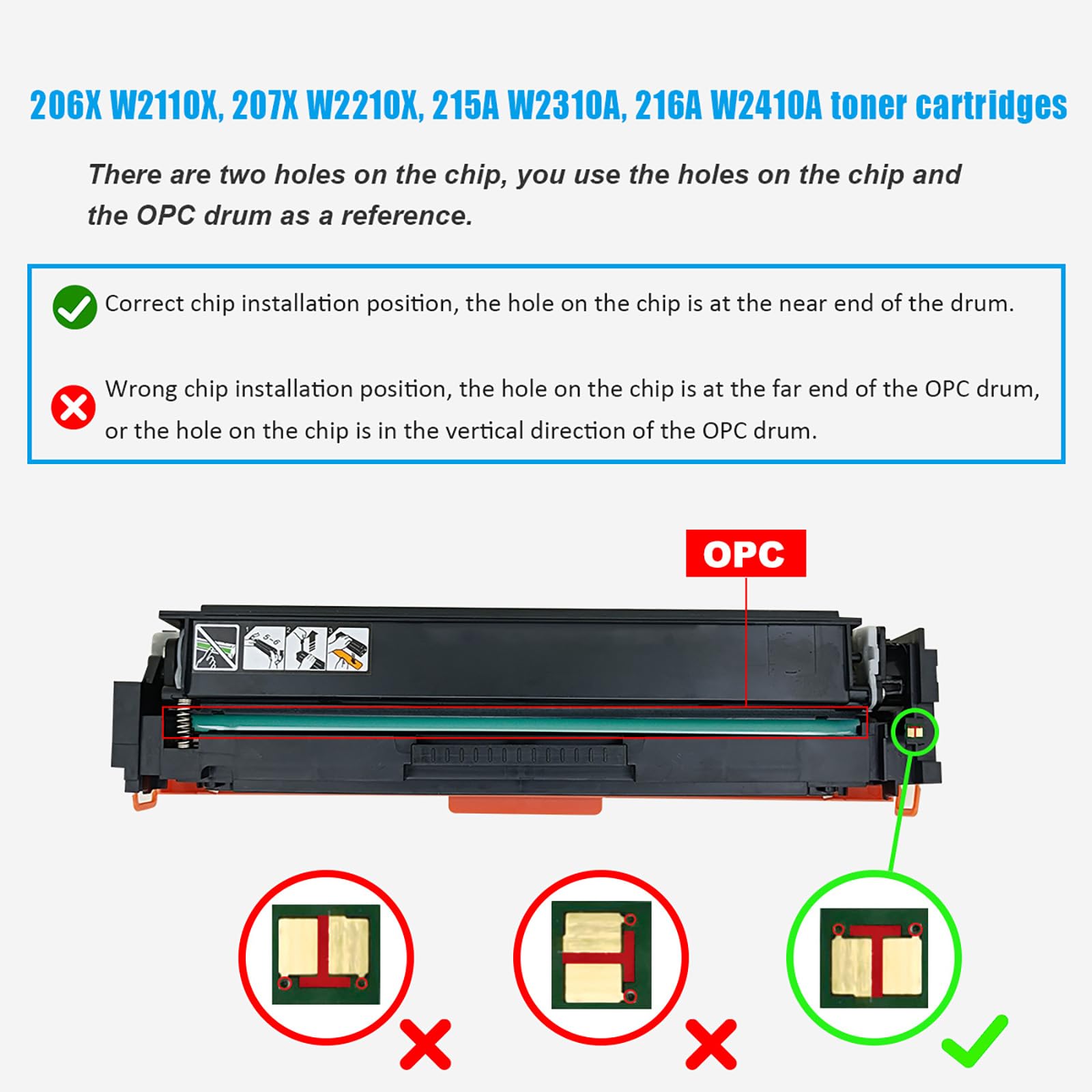 Arcon Cartouche de Toner Compatible pour HP 207X W2210X W2211X W2212X