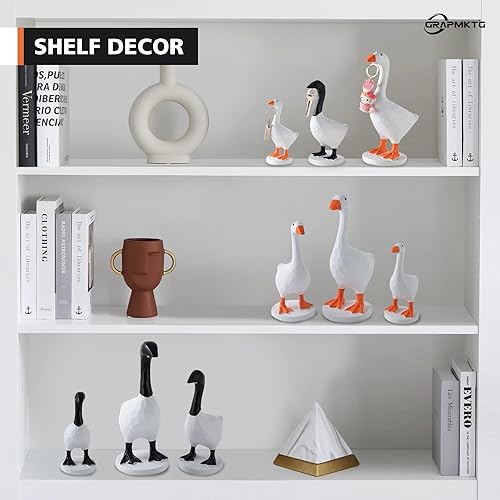 Miniatura 4 de GRAPMKTG Llavero magnético de ganso, lindo decoración del hogar, kawaii, habitación, oficina, mesa, escritorio, decoración estética, divertida