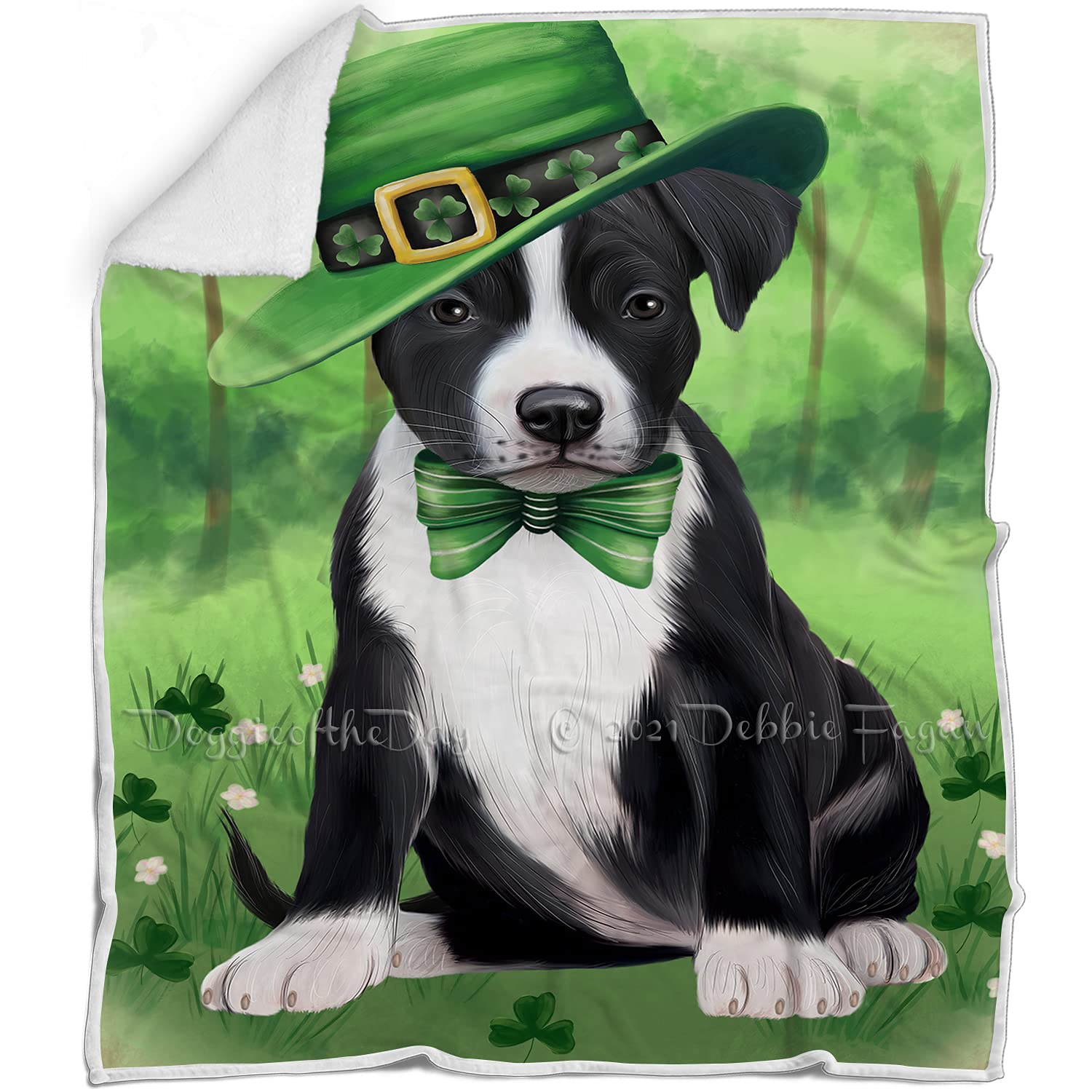 Amazon.com: St. Patricks Day Irish American Staffordshire Dog  display picture 1