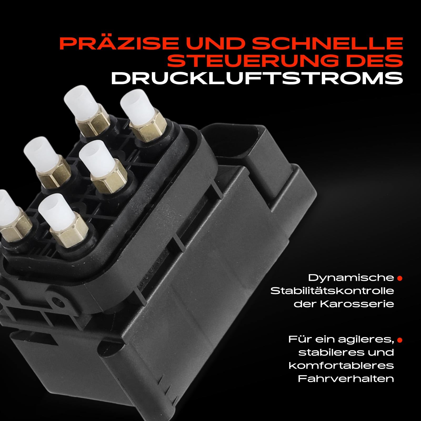 Luftfederung Ventilblock Ventileinheit Kompatibel mit A6 4B2,C5 A6 Allroad 4FH,C6 A8 4E2,4E8 Allroad 4BH,C5 1.9L-6.0L 1999-2011 4F0616013