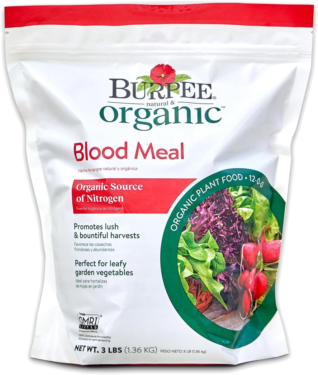 Burpee 99961 Organic Blood Meal Fertilizer, 3 lb