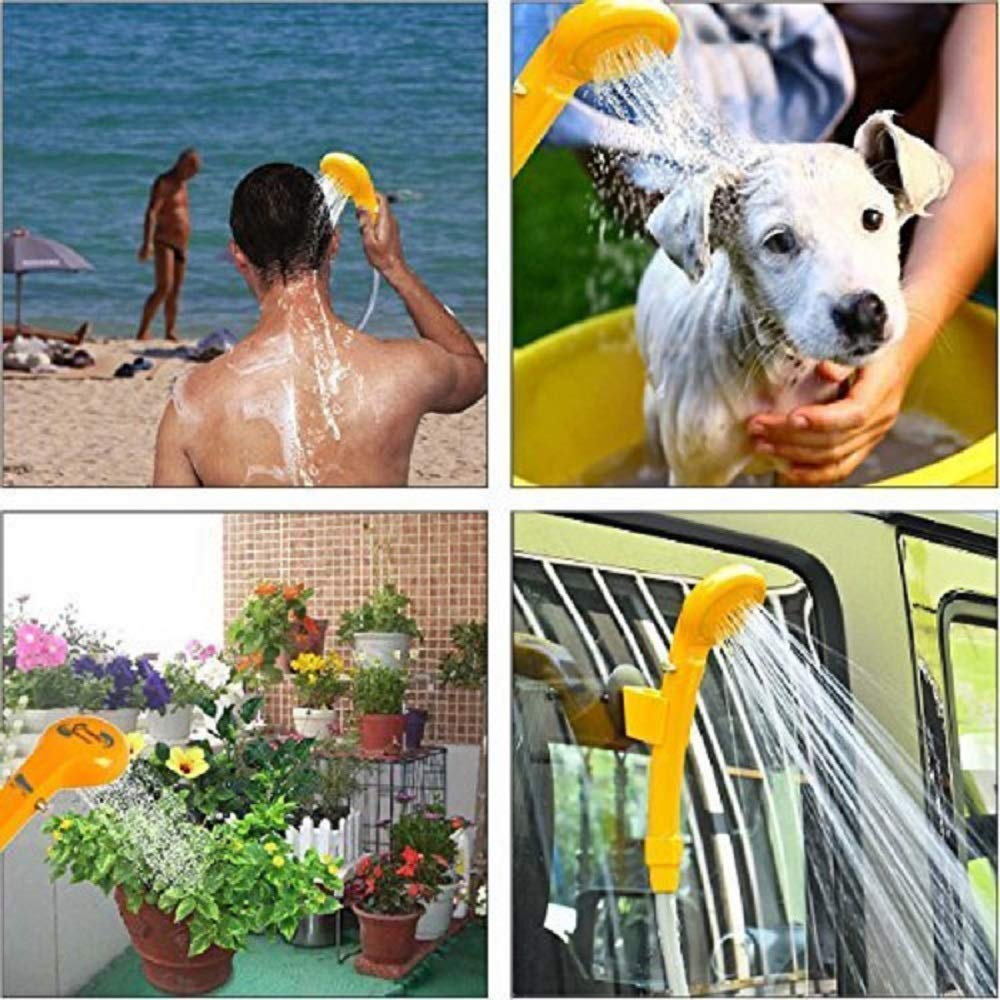 Buy Portable Outdoor Shower Kit, 12V Camping Showers with Water Pump, 6