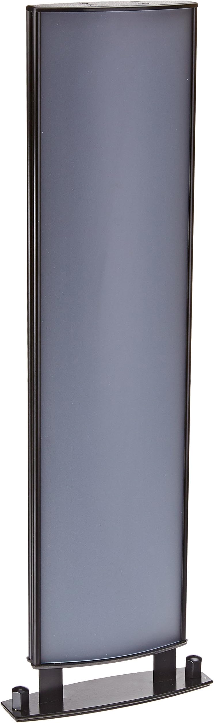 Displays2go Double-Sided Black Finish Aluminum Hallway Signs Displays 15 x 3 Inches Graphics, Horizontal Or Vertical Mount, Non-Glare Lens, Front Loading, Includes Bracket and Hardware (W90L154)