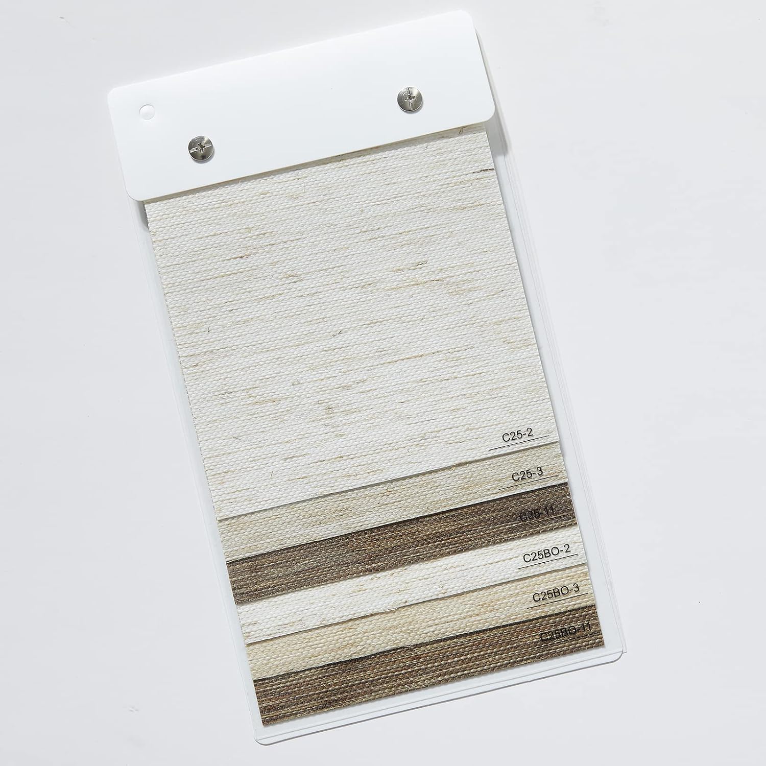 Tonature Natural Woven Light Filtering & Blackout Fabric Samples 3 Colors Swatches for Free Stop Roller Shades & Blinds & Curtains