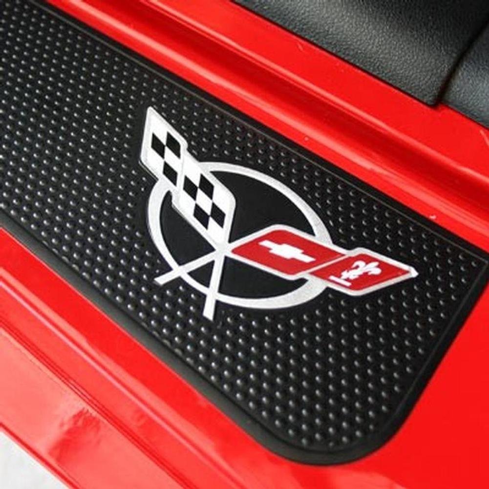 Autocollant de seuil de porte Corvette argent pour masquer rayures entrée C5