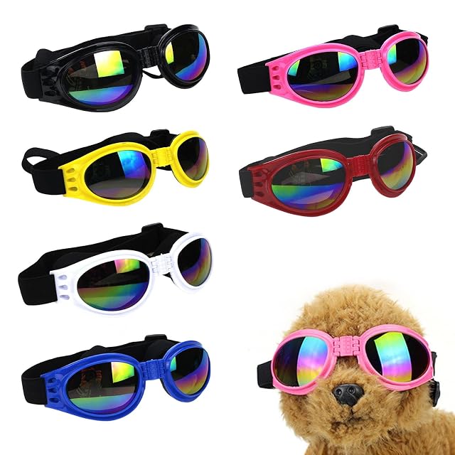 Foto 4 de 7 de tinysiry Gafas de Sol para Perros, polarizadas Perros Raza pequeña con Correa Ajustable, protección UV