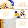 pologmase SeaFly Jeffy Plush Toy Doll, 60cm Soft Hand Puppet With Working Mouth, Mischievous Funny Puppets For Halloween Party & Preschool