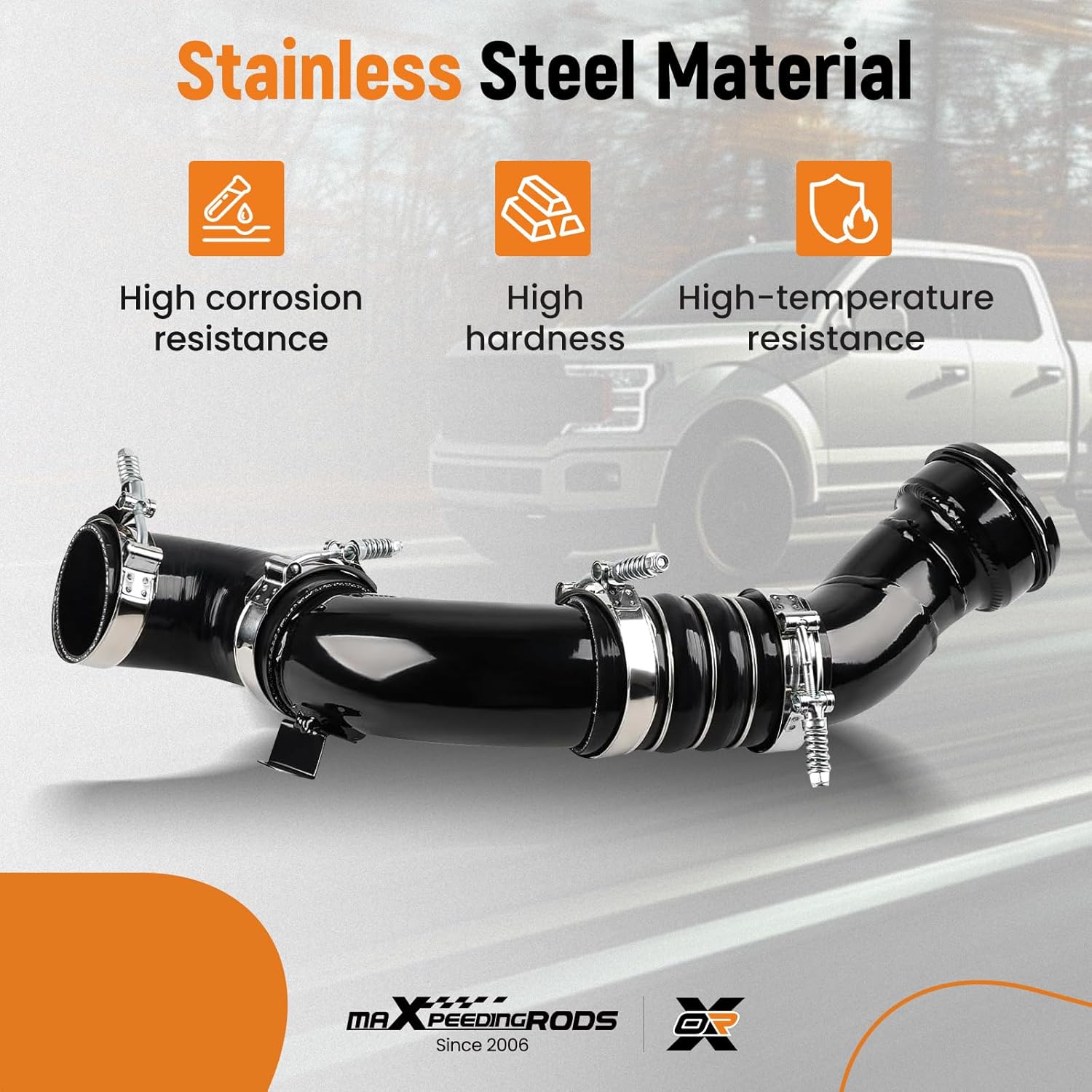 maXpeedingrods 667-300 Cold Side Turbo Intercooler Pipe Kit, Fit for Ford F-Series F250 F350 F450 F550 Super Duty 6.7L V8 Diesel 2011 2012 2013 2014 2015 2016