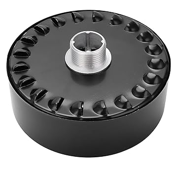 Intake Filter Silencer, Coarse Tooth Easy Installation Wear Resistant Air Compressor Silencers Iron Shell Lightweight for Mechanical Noise Reduction