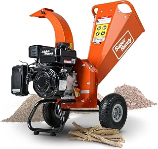 SuperHandy Mini Wood Chipper Shredder Mulcher Heavy Duty 7HP 212cc Compact Design 3" Inch Max Capacity