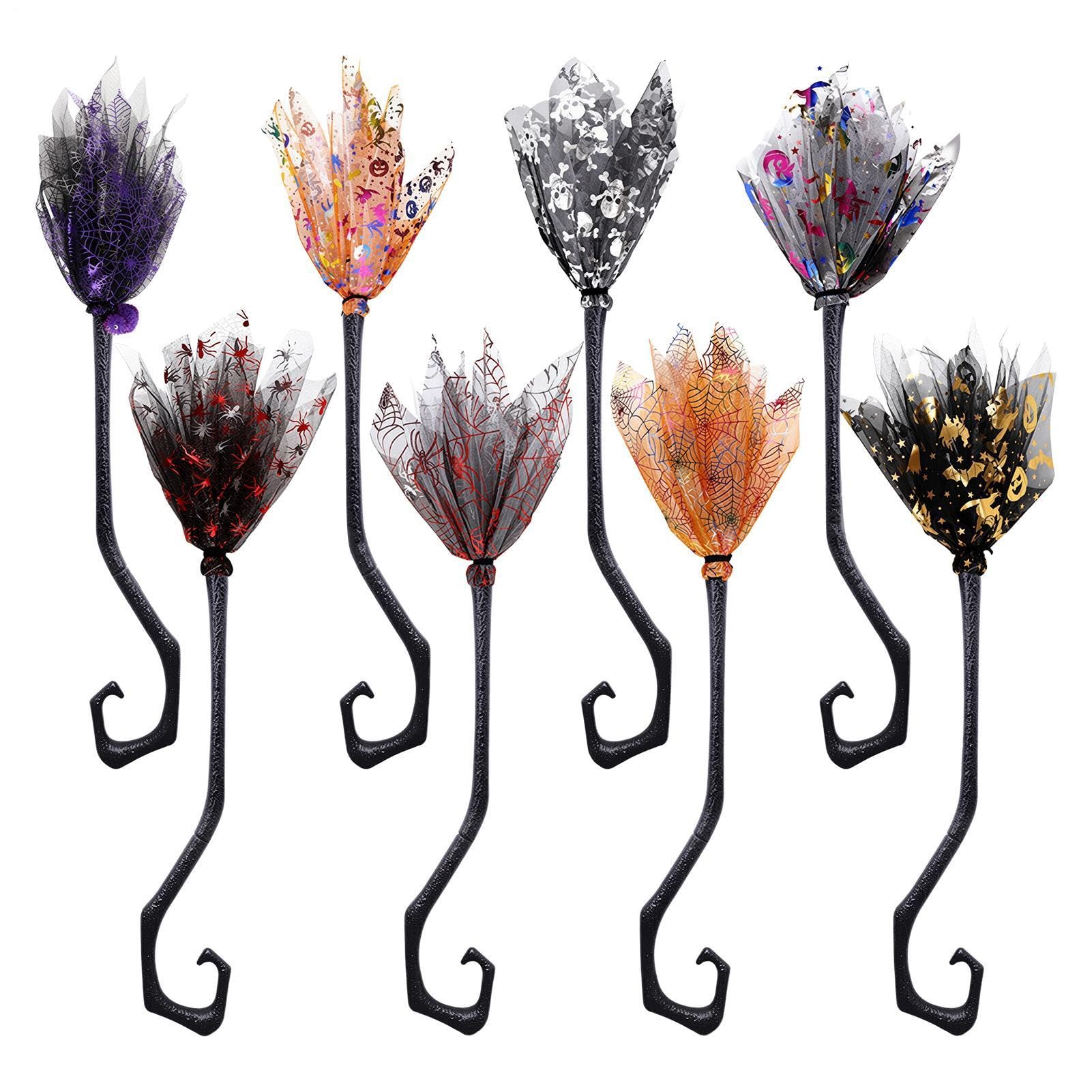 Generico Scopa Da 8 Pezzi Di Colorati Per Feste In Costume | Decorazione Scopa da di Halloween Per Feste, Vacanze, Carnevale, Ballo In Maschera, Spettacoli Teatrali, Raduni