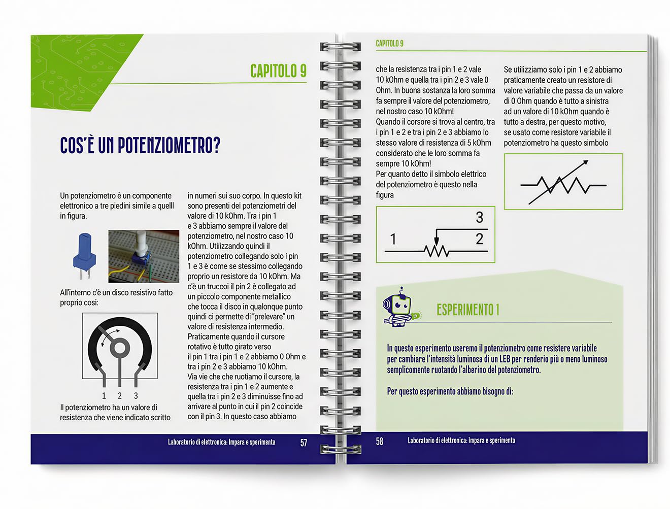 ELAB Laboratorio di Elettronica Volume 1 – Impara l'Elettronica Facilmente con Kit Didattico, Manuale Illustrato e Componenti Reali