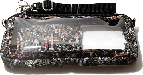 Vista 18 de DQL Funda ligera para teléfono cruzado para mujer, funda para teléfono con cordón, transparente, bolsa cruzada para teléfono celular, monedero, Negro