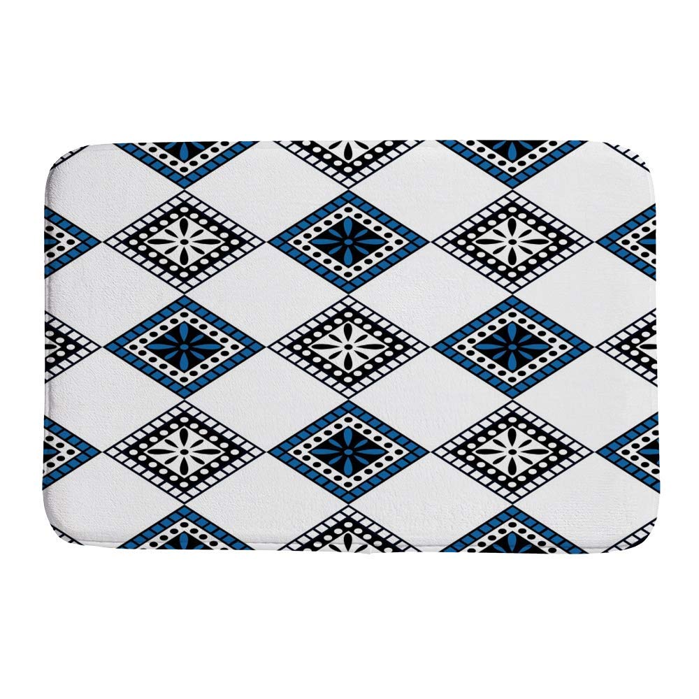 Tapis de bain lavable machine ethnique pour sol sec et sécurisé