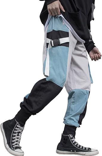 XYXIONGMAO Mens Tactical Hip Hop Pants Techwear Harem Streetwear Sweatpants Tactical Joggers Cargo Pants for Men