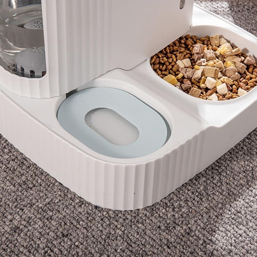 Juego de cuencos de agua y comida for gatos de gravedad 2 en 1, comedero automático for gatos, comedero for perros, comedero de gravedad for mascotas, dispensador automático de agua y dispensador de a