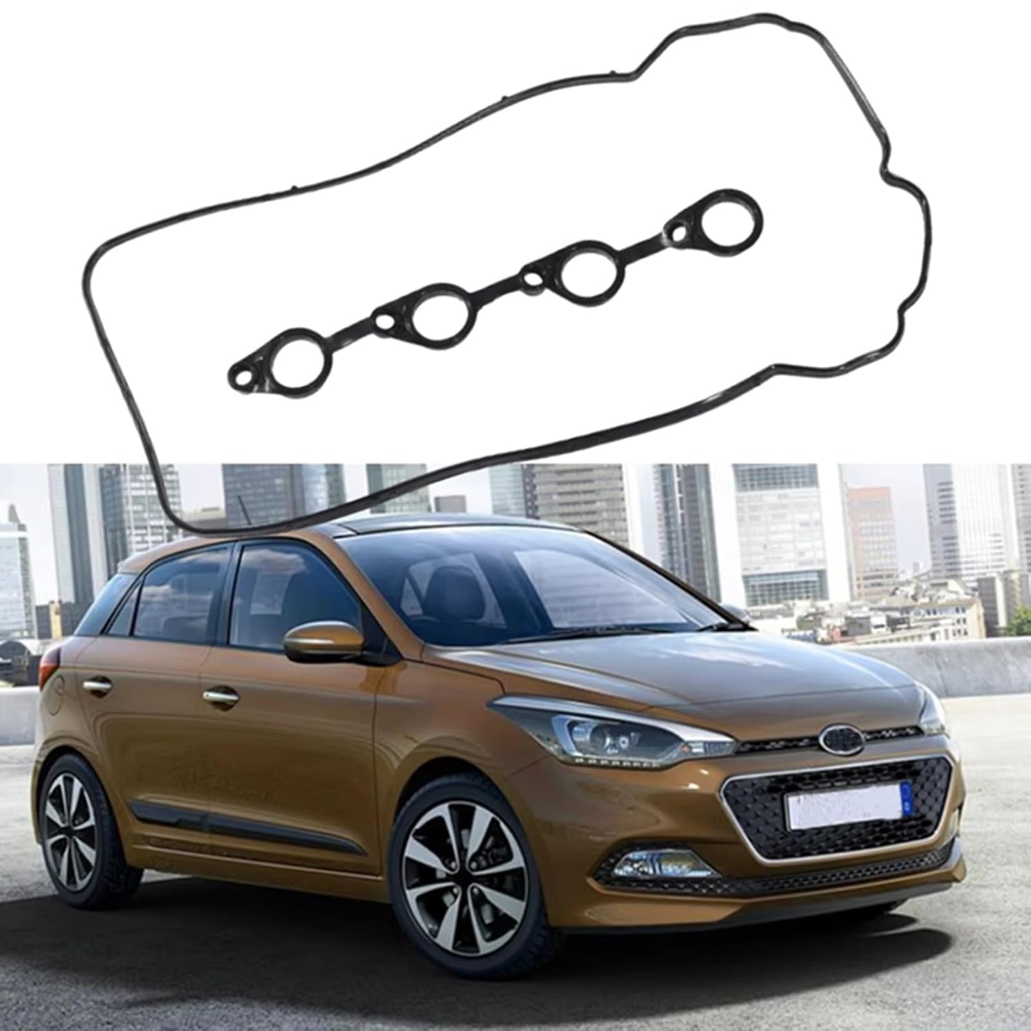 Compatible with Hyundai for I20 2008 2009 2010 2011 2012 2013 2014 2015 Upgrade Engine Valve Cover Gasket Replace OEM 22441-2B002 Car Valve Cover Gasket