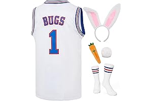 Bugs Bunny Space Jam Costume Kids Basketball Jersey for Boys