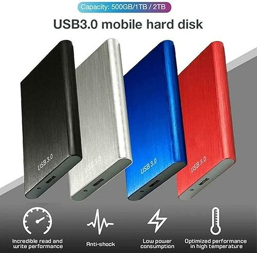 Miniatura 2 de Disco duro externo portátil de 500 GB, 1 TB, 2 TB, 4 TB, 2.5 pulgadas, UASP, disco duro externo de almacenamiento de datos móvil USB 3.0 Ultra