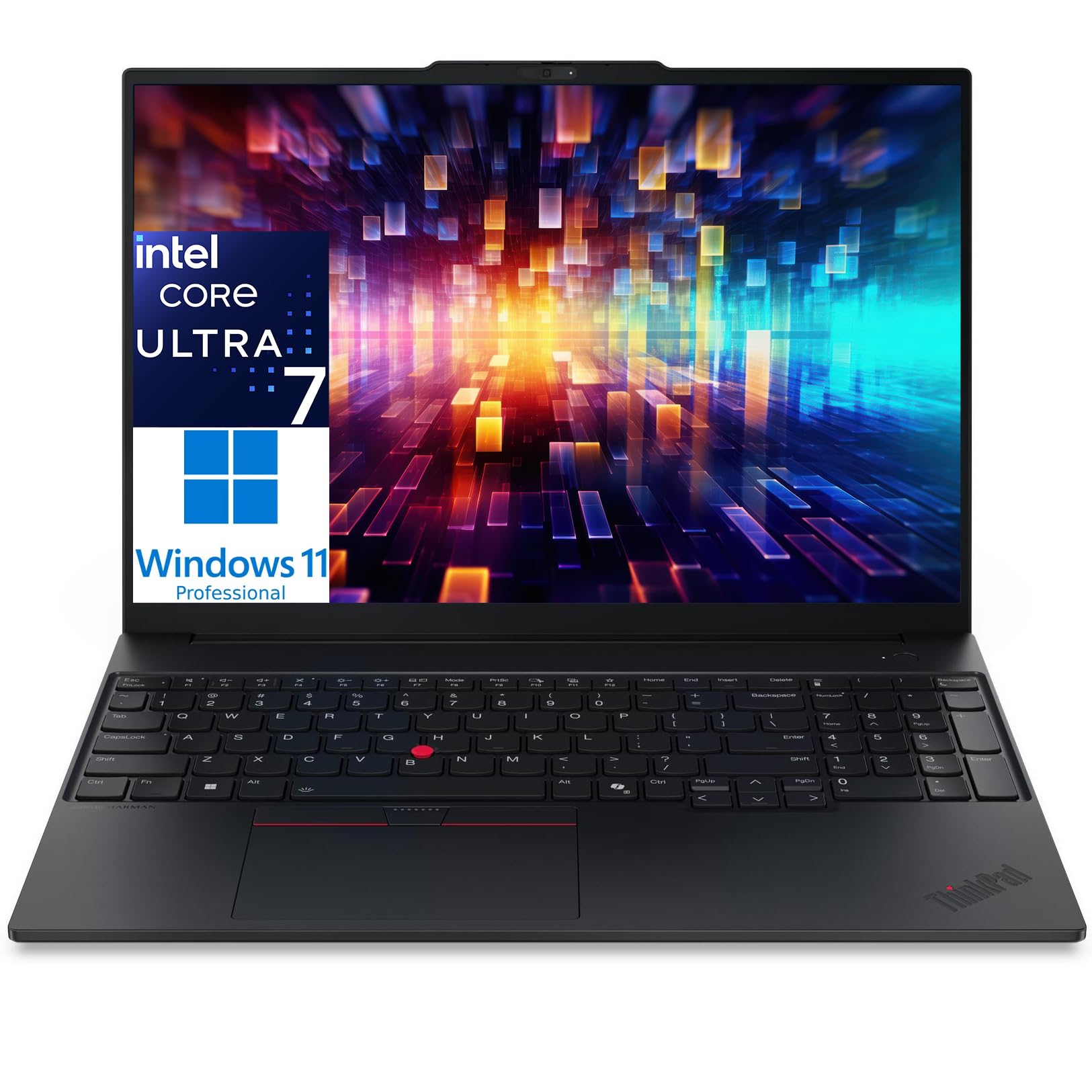 Lenovo ThinkPad E16 Laptop Computer with Intel Ultra 7 255H, for Home Office Business, Lifetime Office 365, (16GB DDR5, 1TB SSD), Backlit Keyboard,