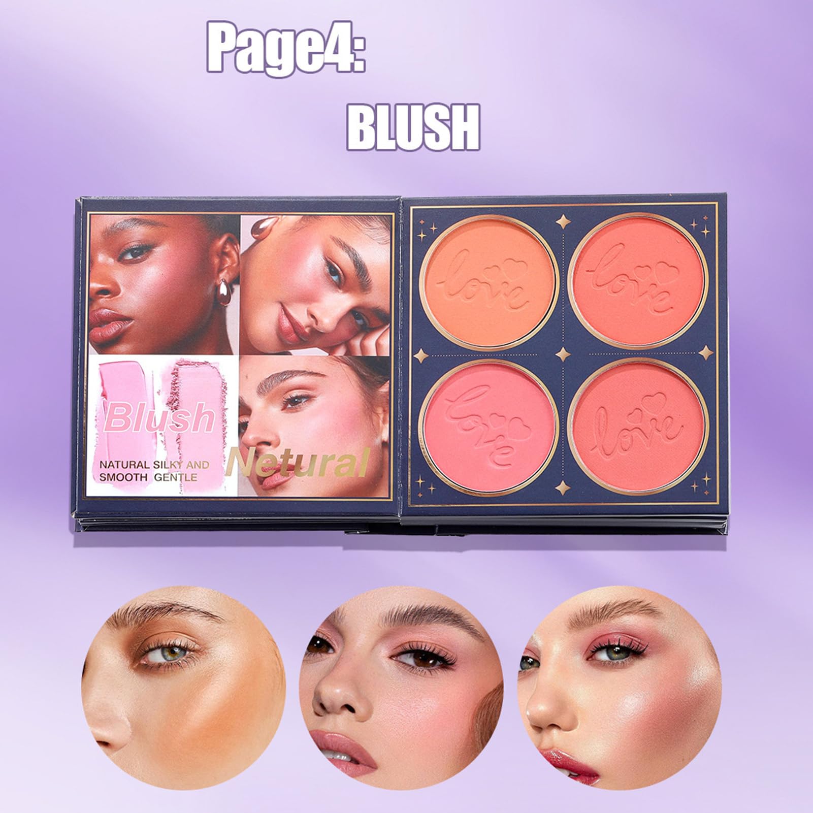 Palette di Ombretti,Colore Per Labbra In Polvere Matte Shimmer A Lunga Durata,Illuminante Ombretti - Ideale per Viso Occhi Labbra Compleanno Feste San Matrimonio Appuntamenti Viaggio e