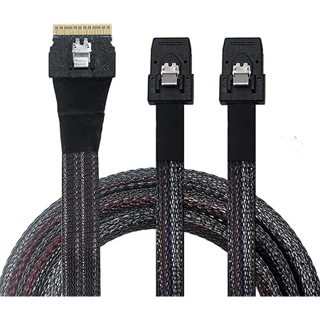 NFHK PCI-E Ultraport Slimline SAS Slim 4.0 SFF-8654 8i 74pin to Dual