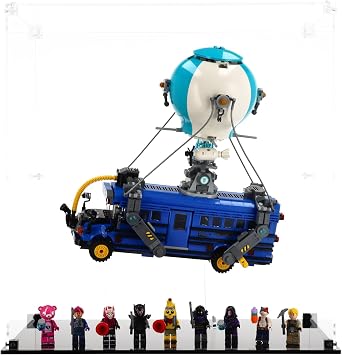Display Case compatible with LEGO Fortnite 77073 Battle Bus