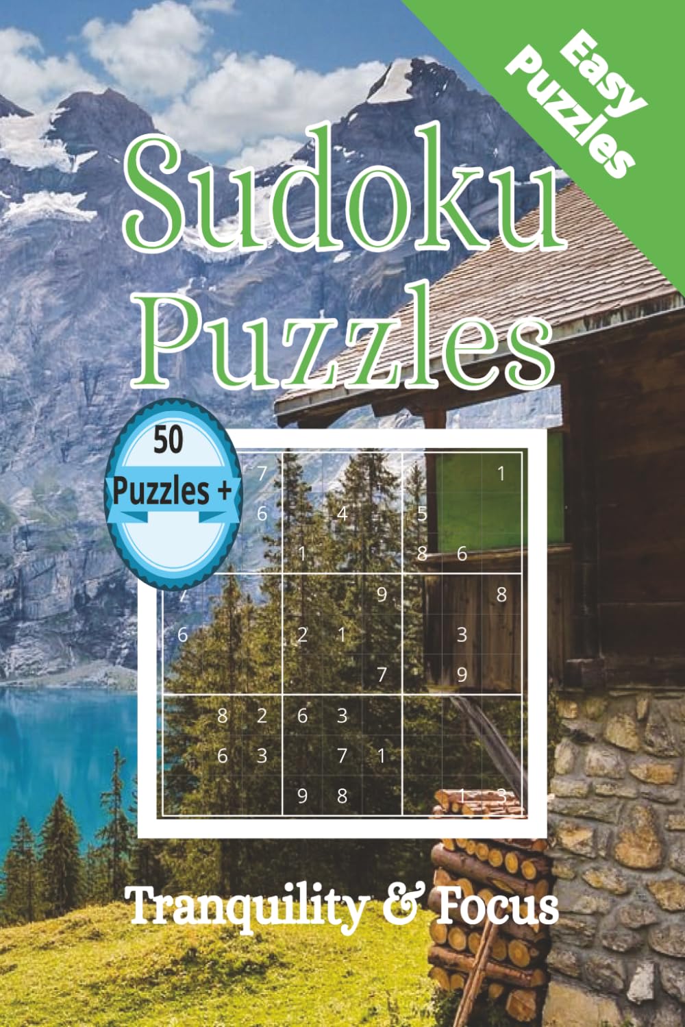 Sudoku Puzzles: Tranquility & Focus | Sudoku for adults | Traveling | Home | 6x9 inch | Puzzle book | Easy Puzzles