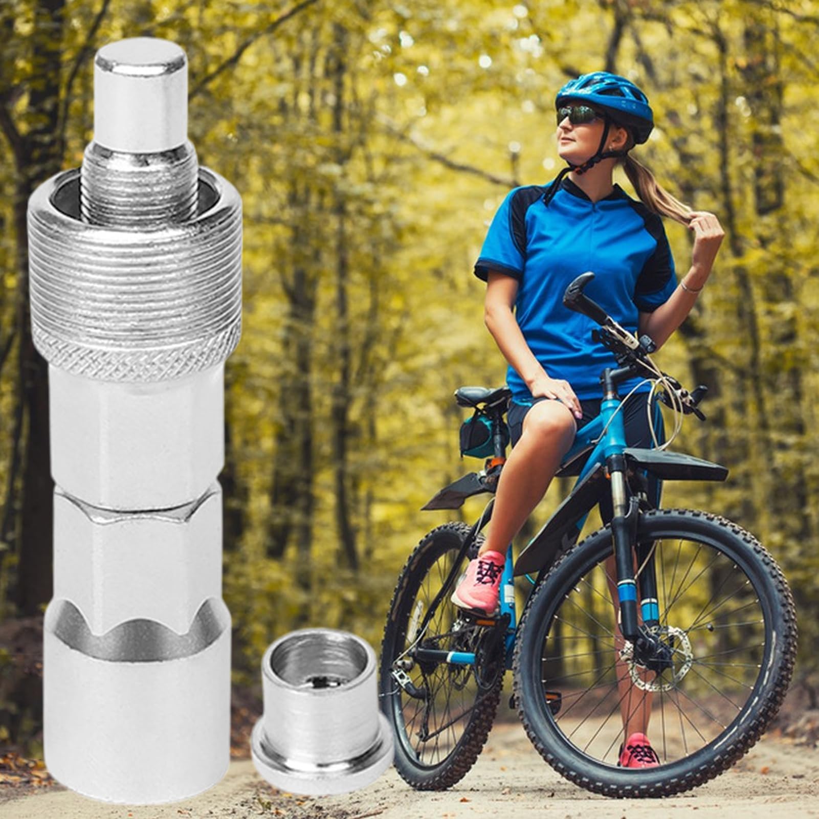 Extractor De Bielas Universal Para Bicicleta – Herramienta De Acero Endurecido Con Cabezal Desmontable – Compatible Con MTB, Carretera Y Ciudad – Portátil Y Fácil De Usar