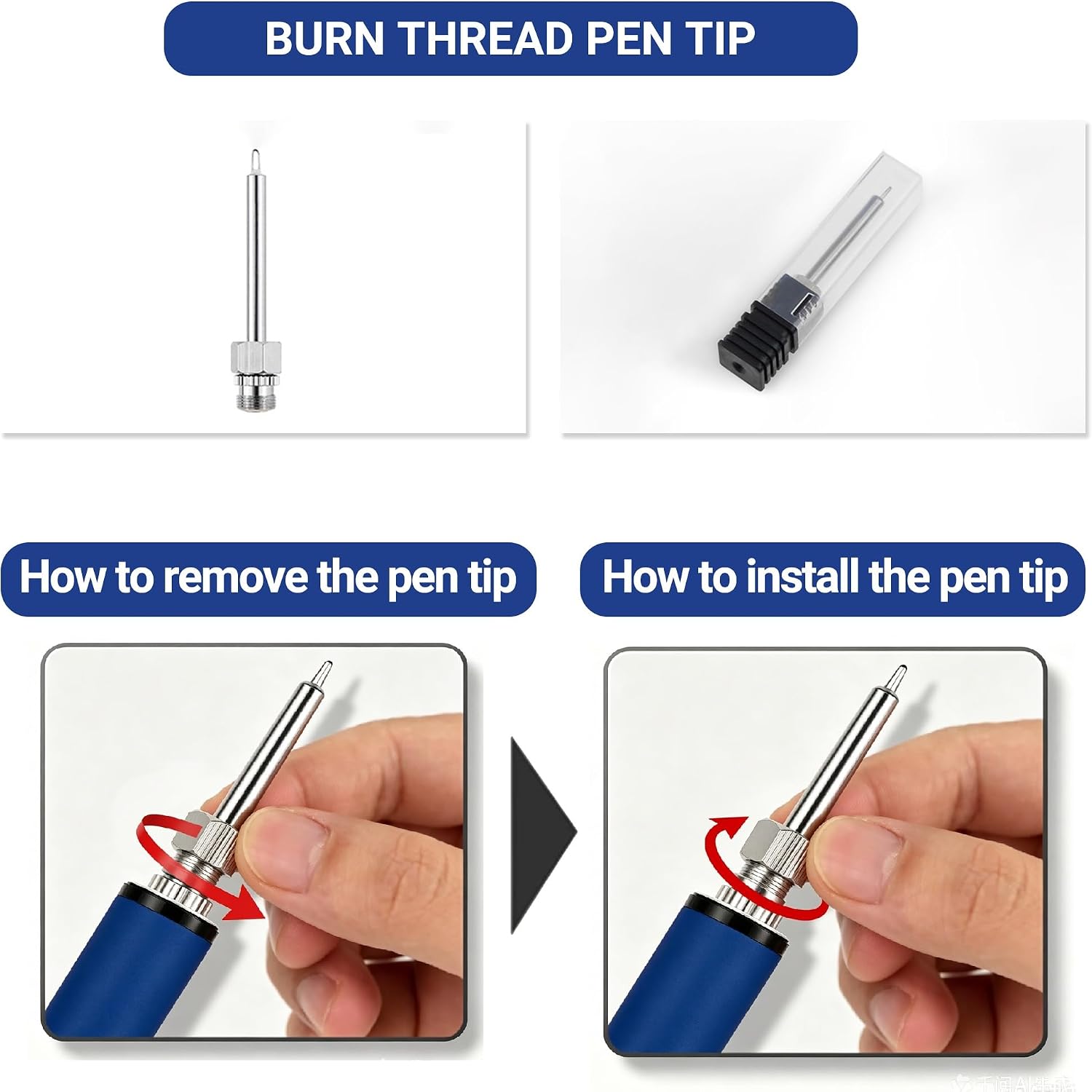 Thread Burner Kit, LCD 2.7V/3.4V/4.2V, Rechargeable(Blue) image 5