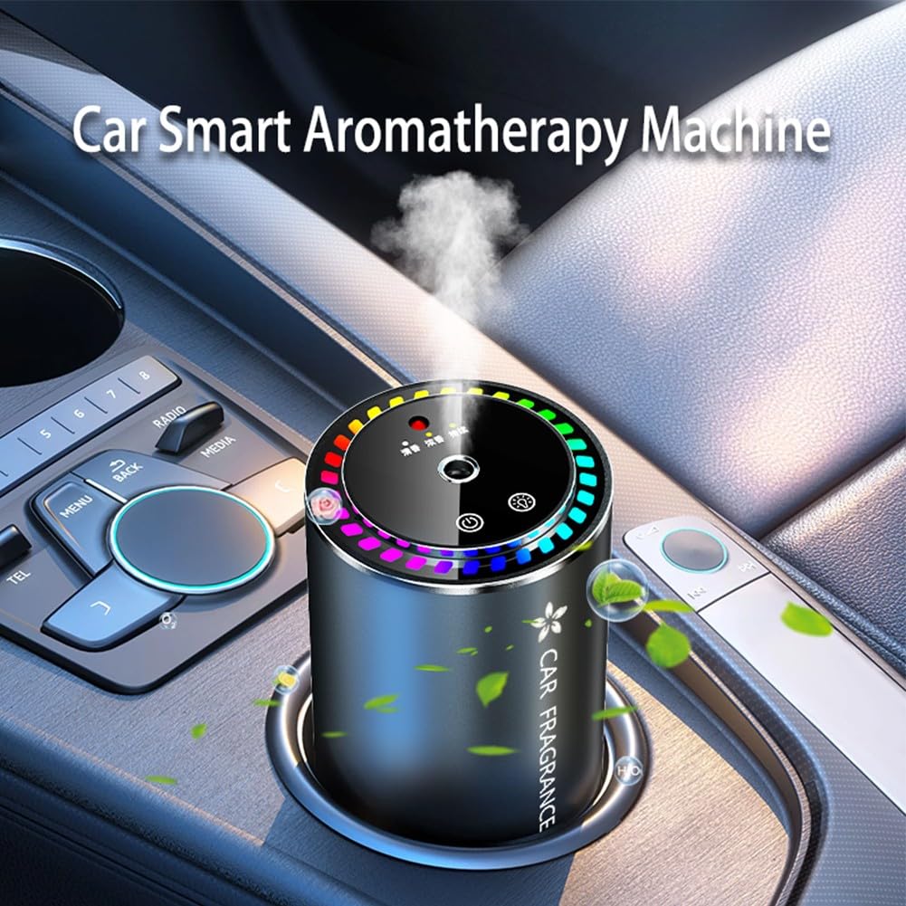 HpLive Humidificateur intelligent pour voiture, purificateur d'air avec diffuseur d'arômes à 3 niveaux, projection de ciel étoilé, diffuseur d'arômes 500 mAh