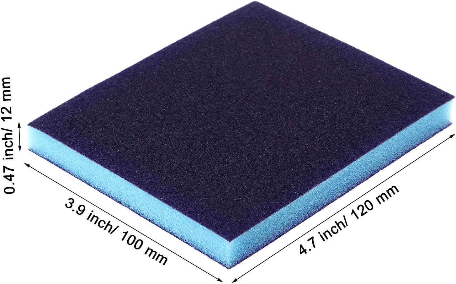 eBoot Sanding Sponge Grit Sanding Blocks, Washable and Reusable Sand Sponge Kit, 12 Pieces (Medium Grade) image 3