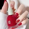 Bright Red Gel Nail Polish, Air Dry Nail Polish, Red Nail Polish Quick Dry with Rose Scent, Gel Nail Polish Red without UV Lamp, Ferrari Red Nail Polish for Women Manicure Diy Nail Art Salon, 11ML