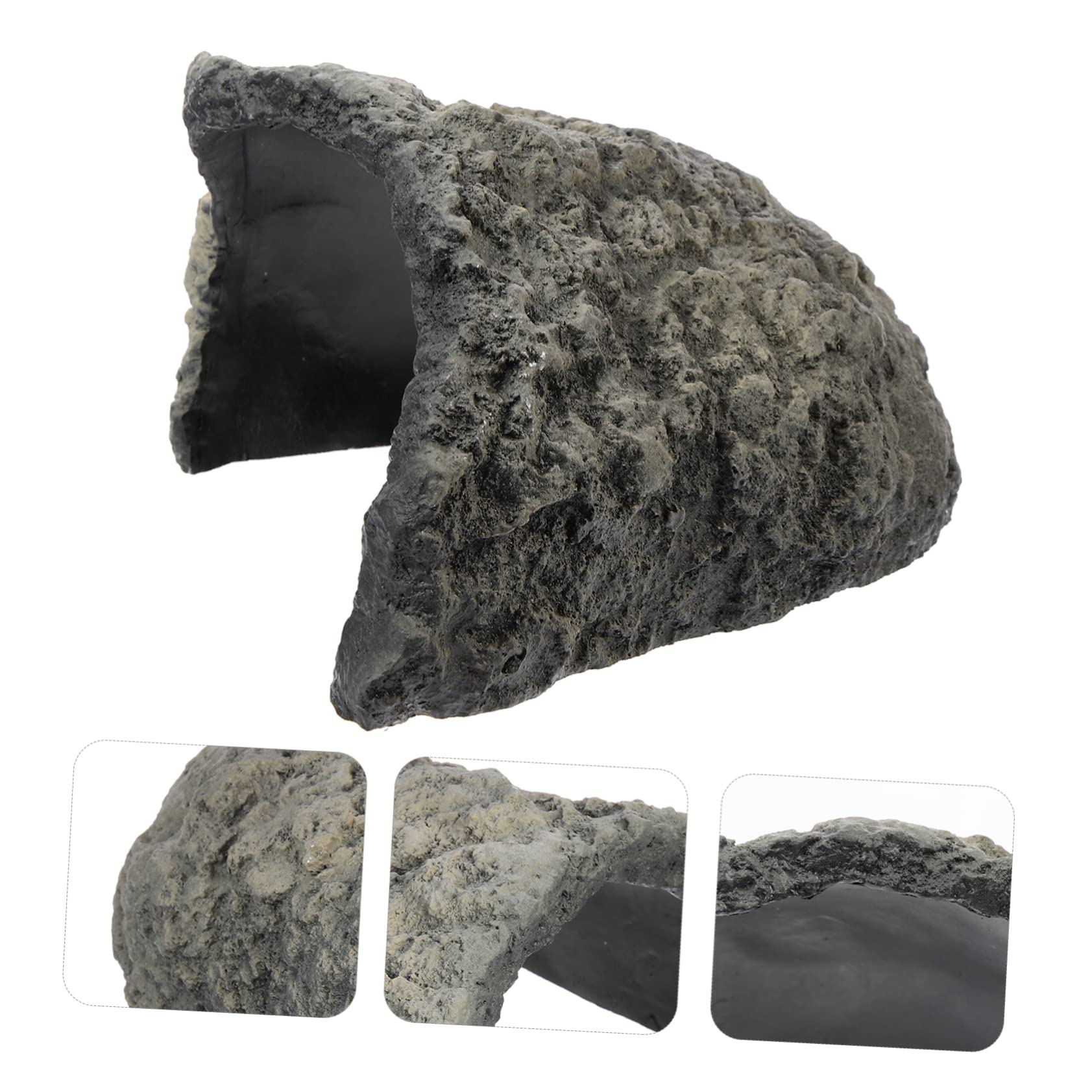 Cueva De Resina para Reptiles y Tortugas Escondite Decorativo para Terrario Refugio Natural para Lagartos y Diseño Especial para Crear Oscuros