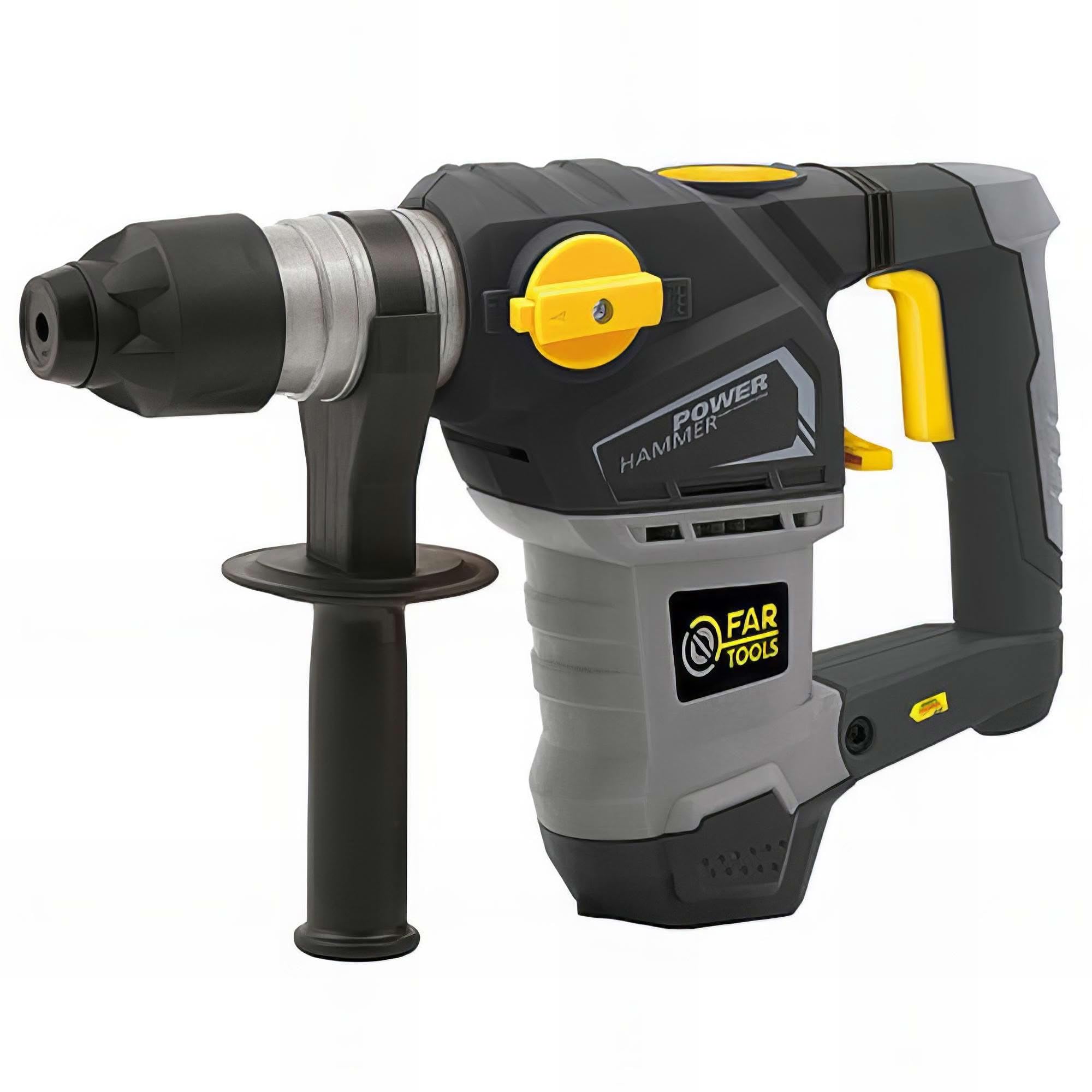 Fartools Marteau perforateur SDS+ 1600W 6J, 4 fonctions, 800tr/min