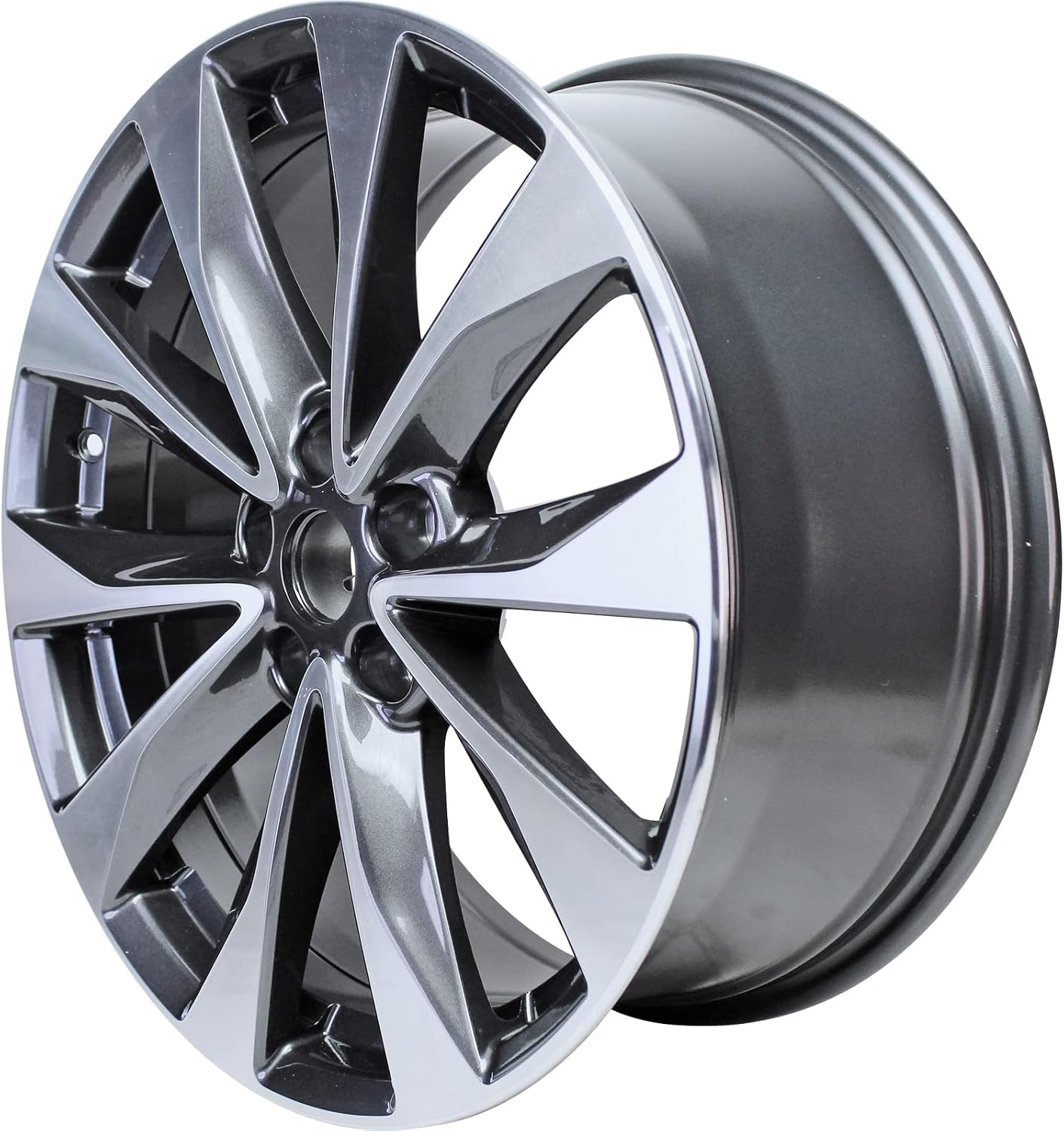 New 19x8.5" 19 Inch Machined and Charcoal Gray Aluminum Alloy Wheel Rim for Nissan Maxima 2016 2017 2018 2019 | ALY62723U30N | Direct Fit - OE Stock Specs
