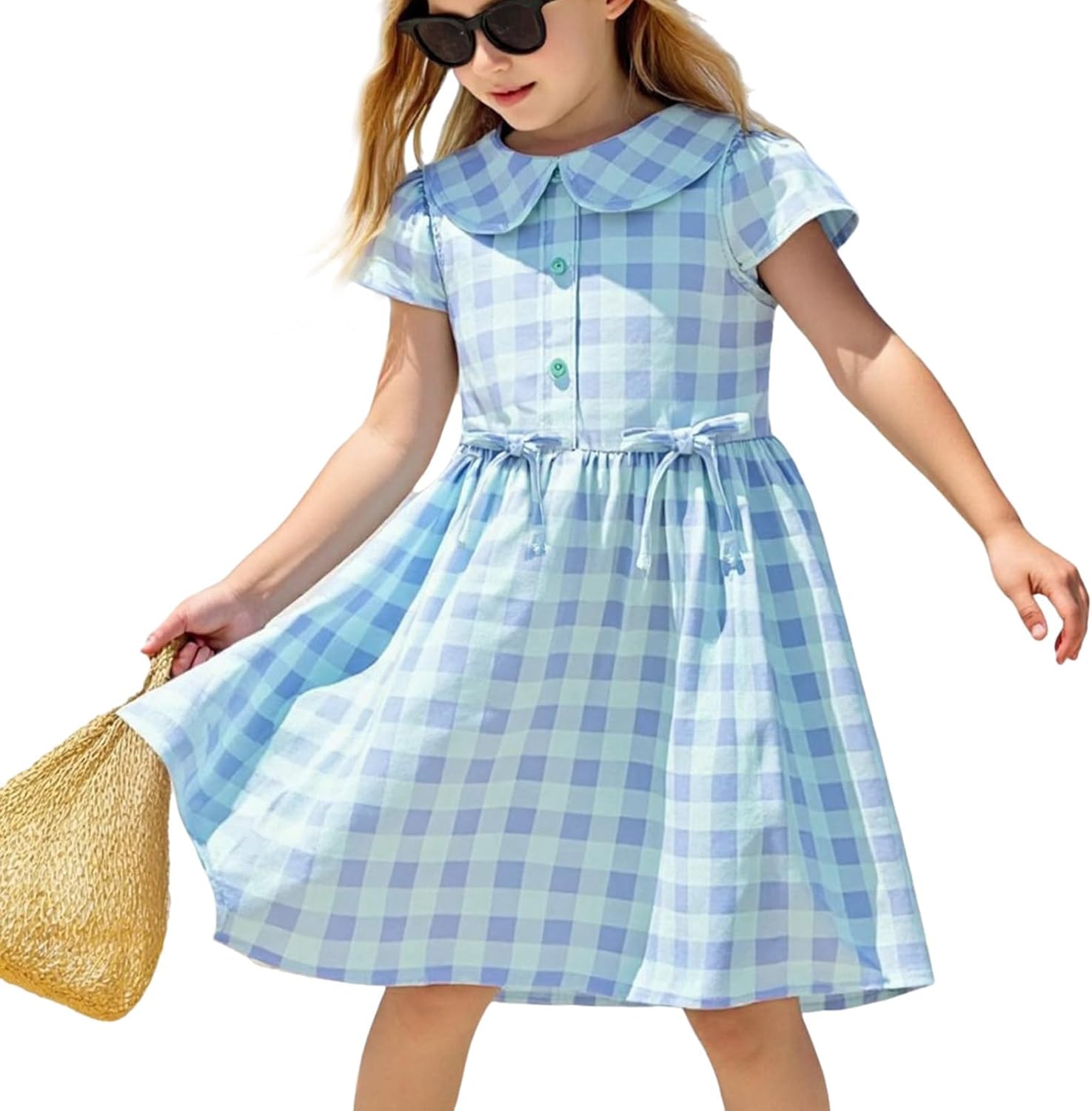 Little Bitty Strawberry Dresses Toddler Girls Cotton Sleeveless Casual Beach Summer Sundress Swing Princess Dress Size 2-6T - Image 2