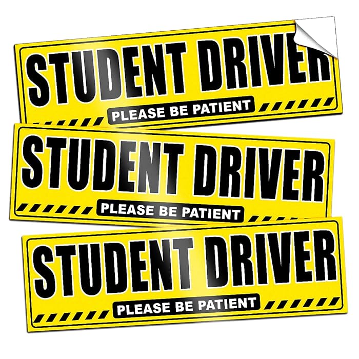 Buy 3PCs Student Driver Stickers / Signs / Decal for Car Window