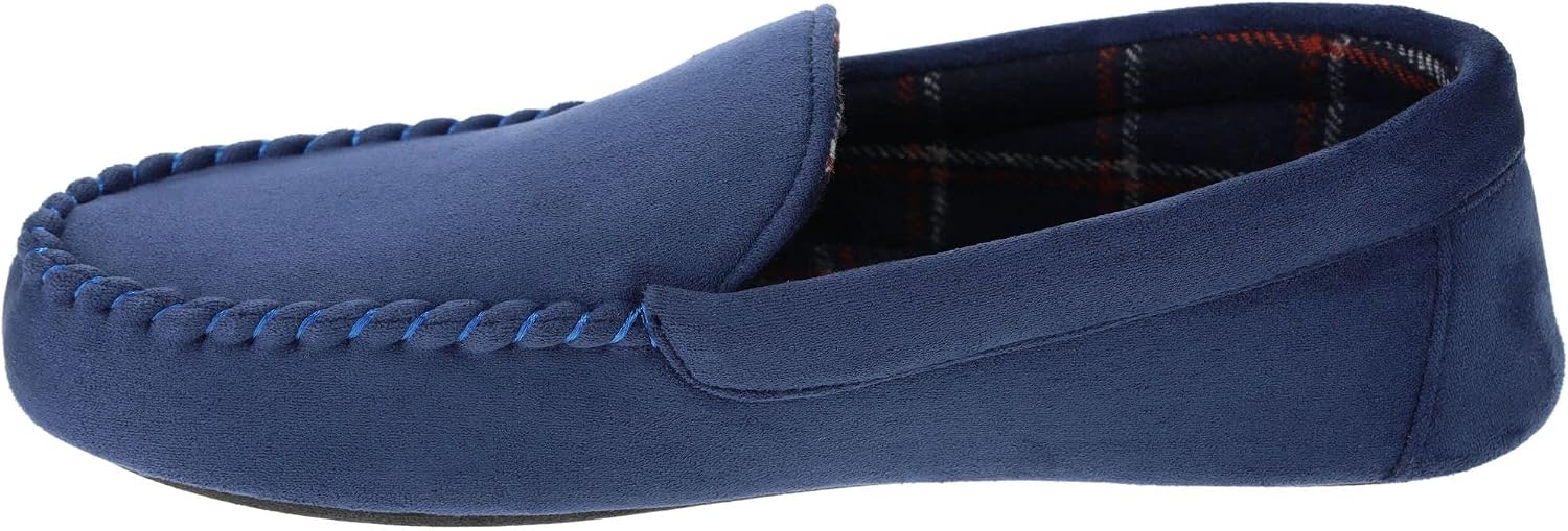 IZOD Men's Classic Driver Slippers, Black, Size Medium (Mens 8-9) to XXL (Mens 13)