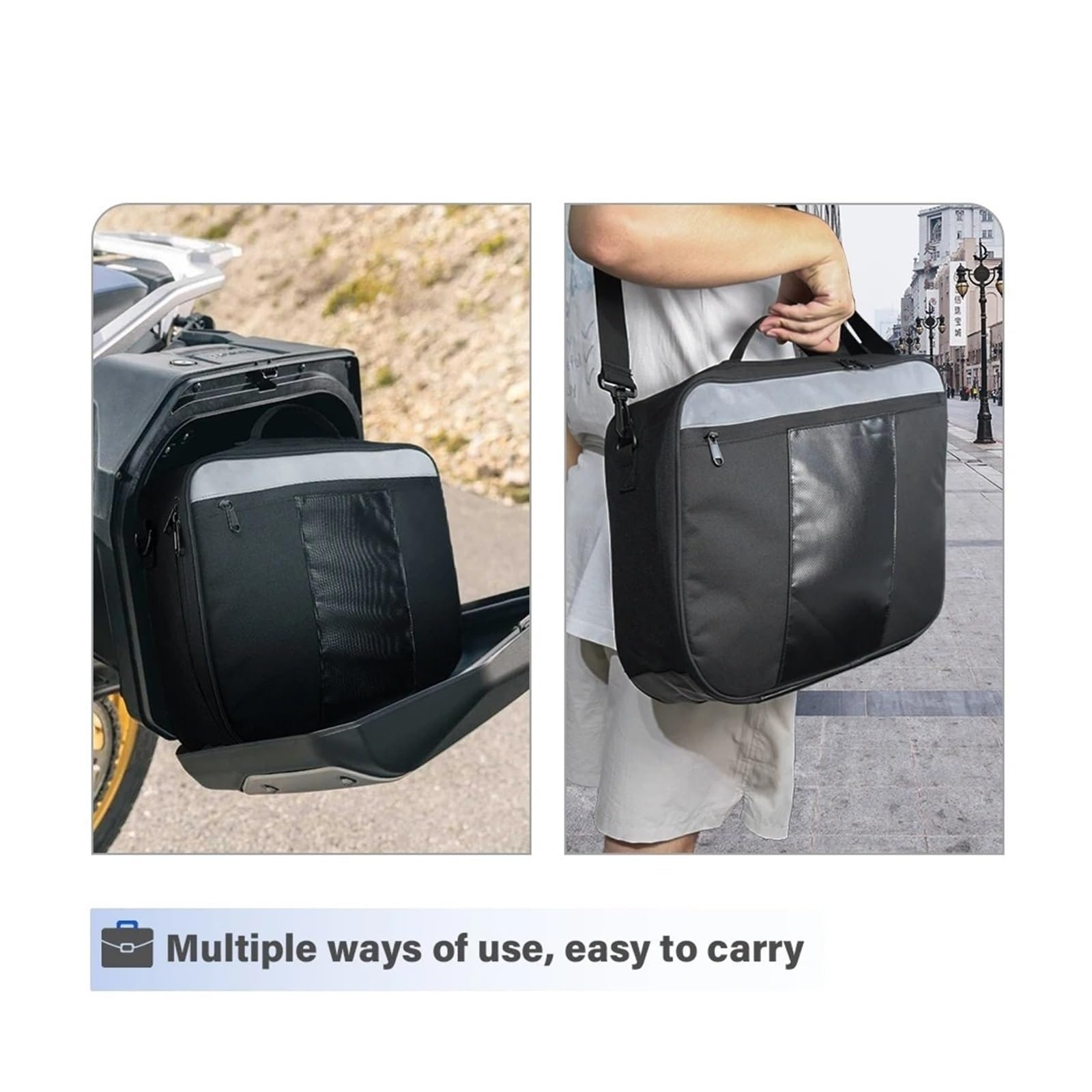 Bolsa De Moto para X ADV 750 X-ADV750 2021-2025 Equipaje Motocicleta Bolsa Interior Accesorios Caja Superior Lateral Almacenamiento Top Case Motos(Side)