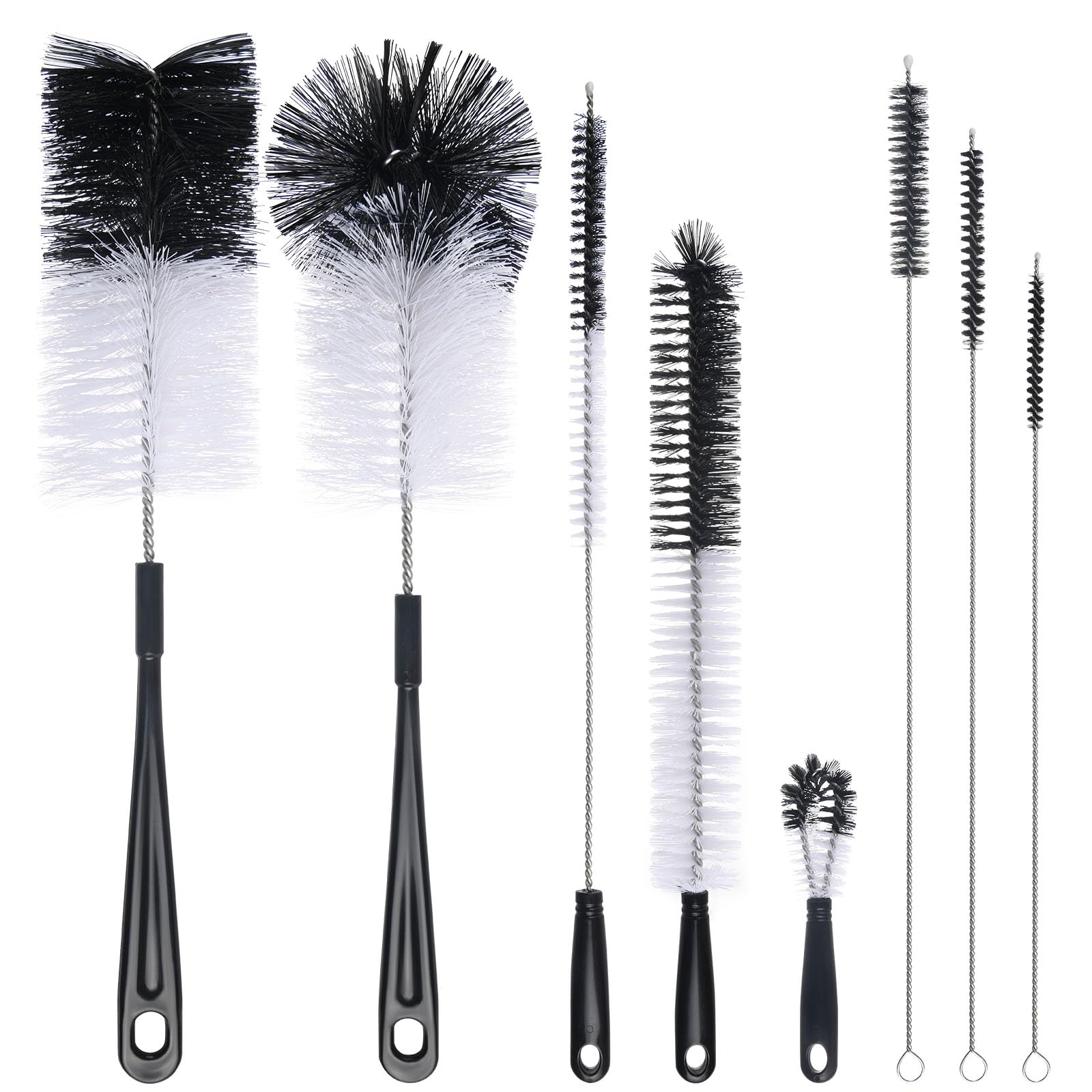 Vicloon Bottle Brushes, 8Pcs Multipurpose Bottle Cleaning Brushes Non-Scratch Water Bottle Cleaner Set for Baby Bottle Tube Pipe Flask Straws Brush