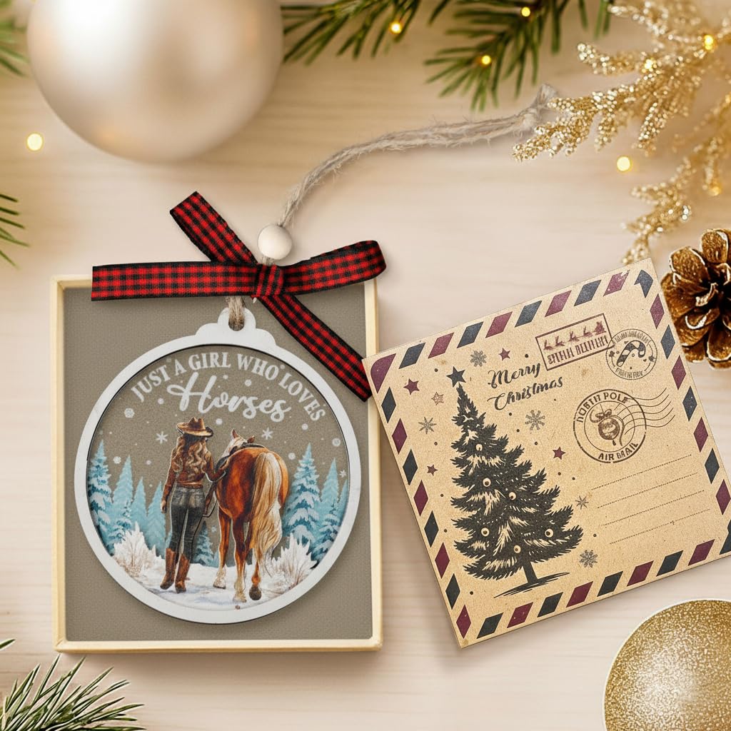 Amazon.co.jp: GOSBLUE 馬 オーナメント クリスマスツリー 馬