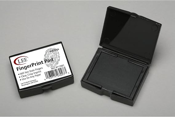 Lee Fingerprint Ink Pad, Black