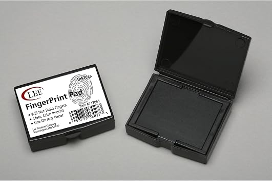 Lee Fingerprint Ink Pad, Black