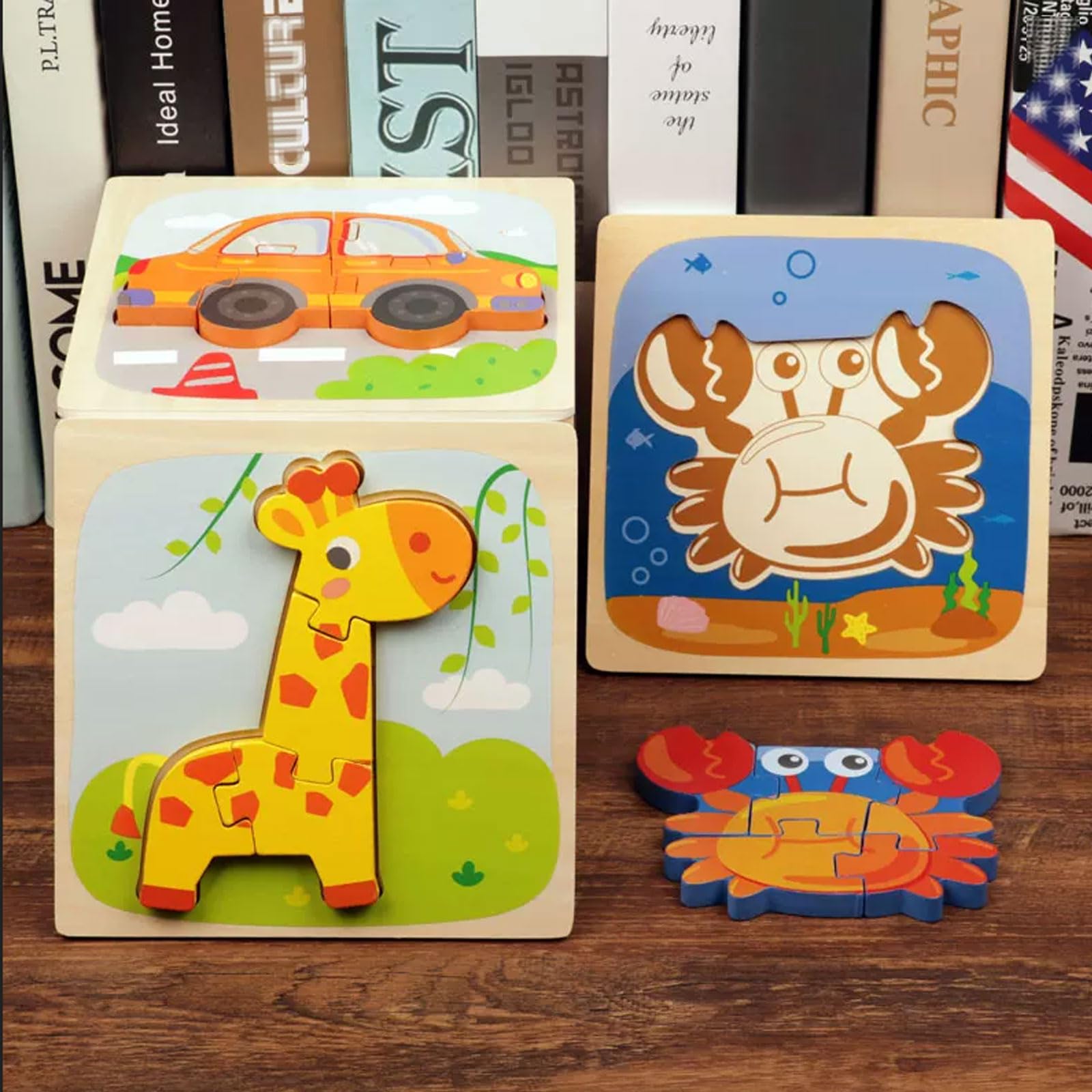 Montessori Holze 3D-Puzzles