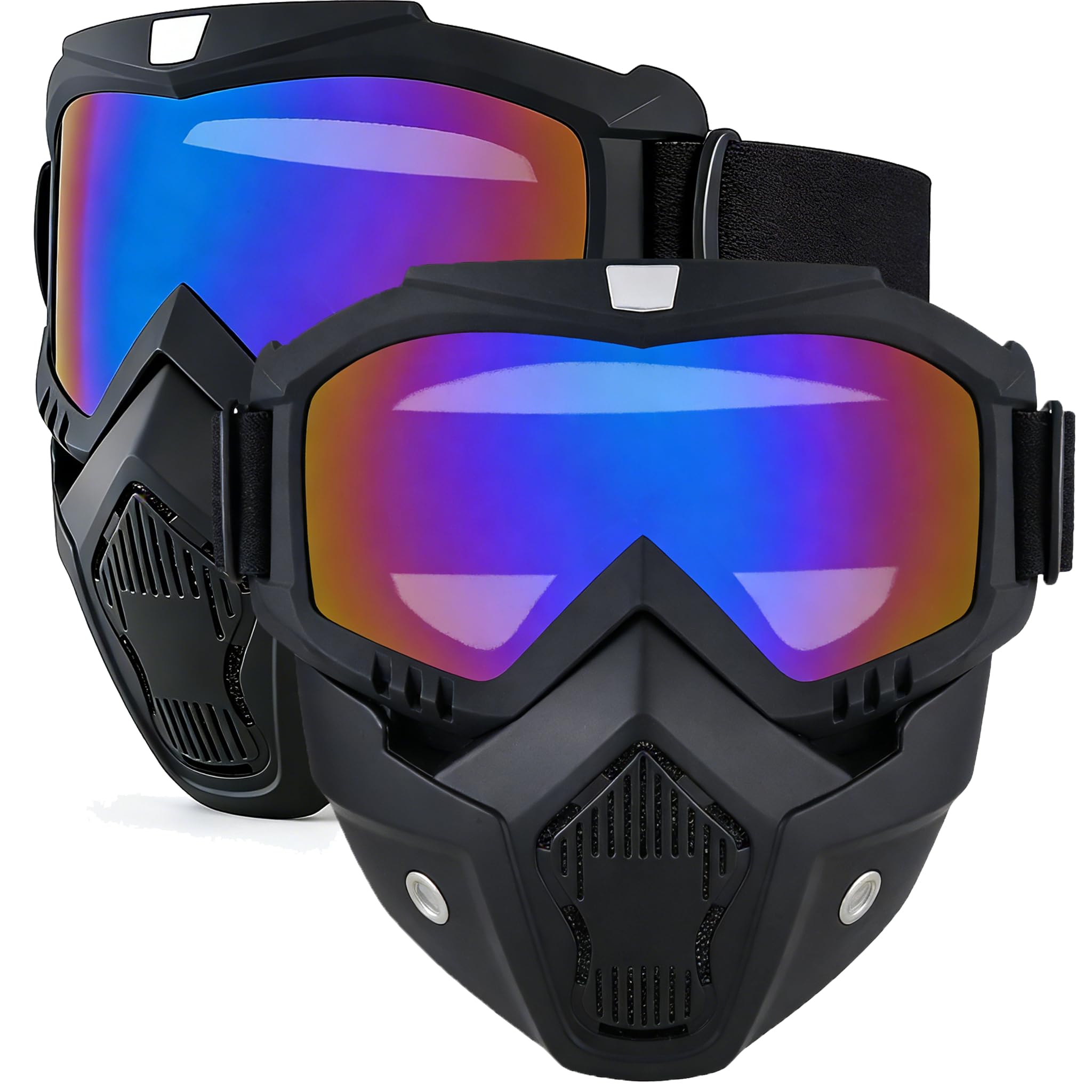 Motorcycle Face Mask Full Face,Dirt Bike Goggles Motocross, ATV, Offroad, Riding Racing Goggles for Men Women