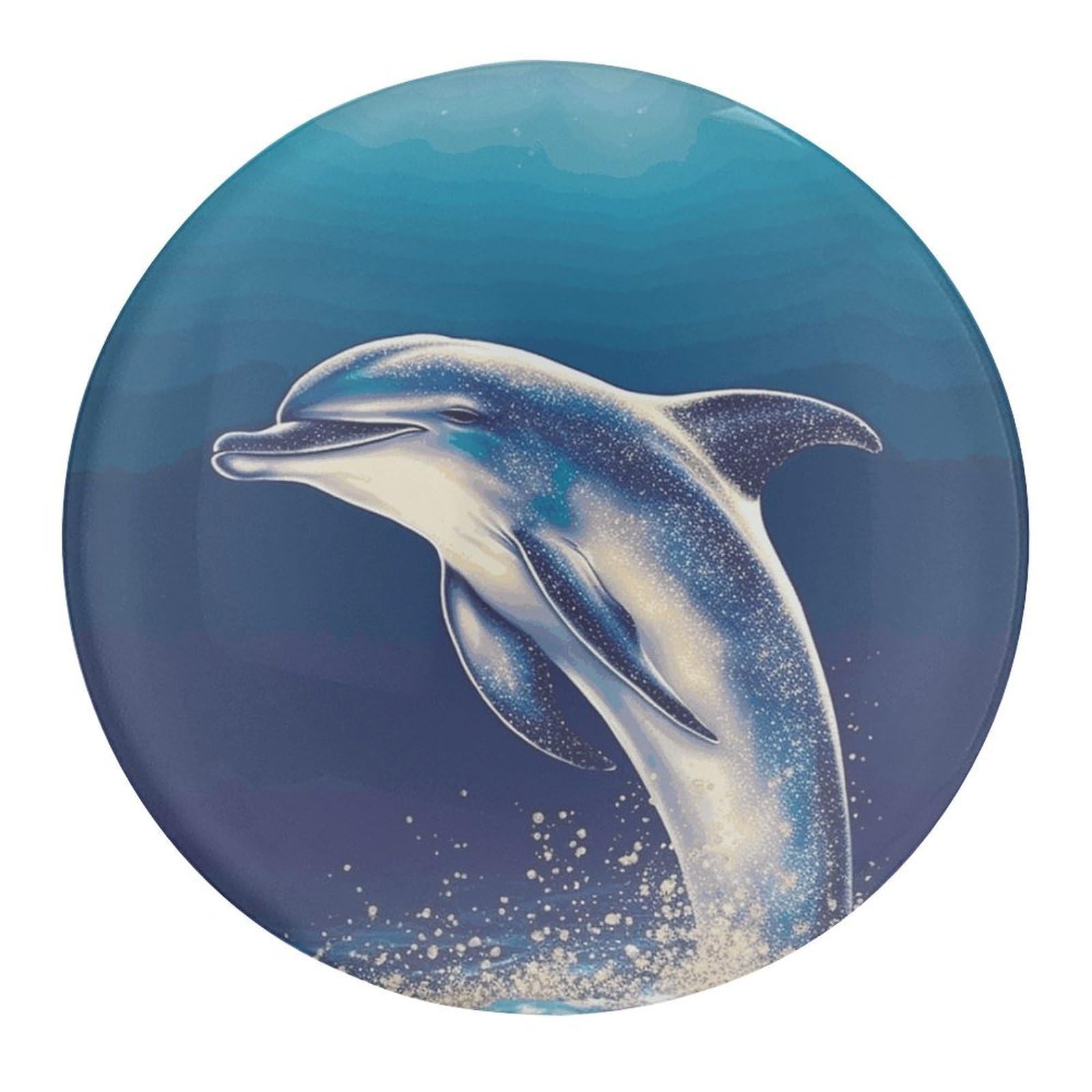 Fekiloot Style Glitter Dolphin Refrigerator Magnet Fridge Magnet2 Pcs